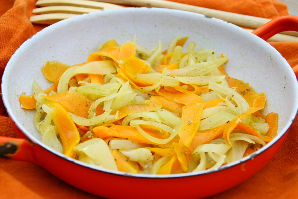 Tagliatelle de carottes à la feta