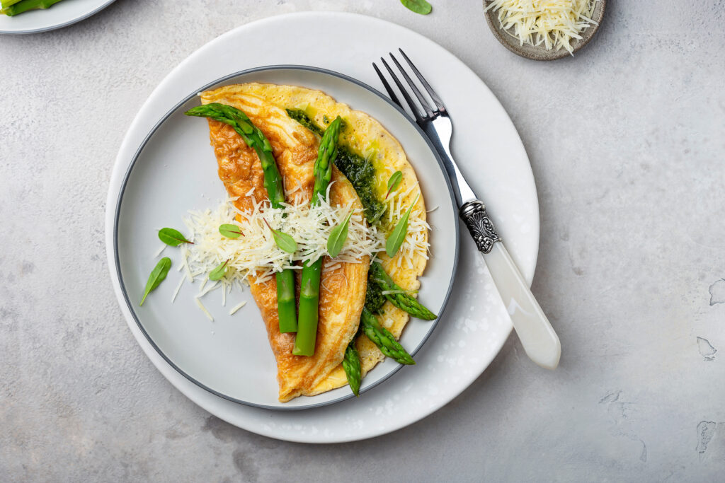 Omelette d’asperges vertes