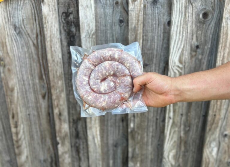saucisse de porc en rouleau - Viande frais - Jardins de Garonne