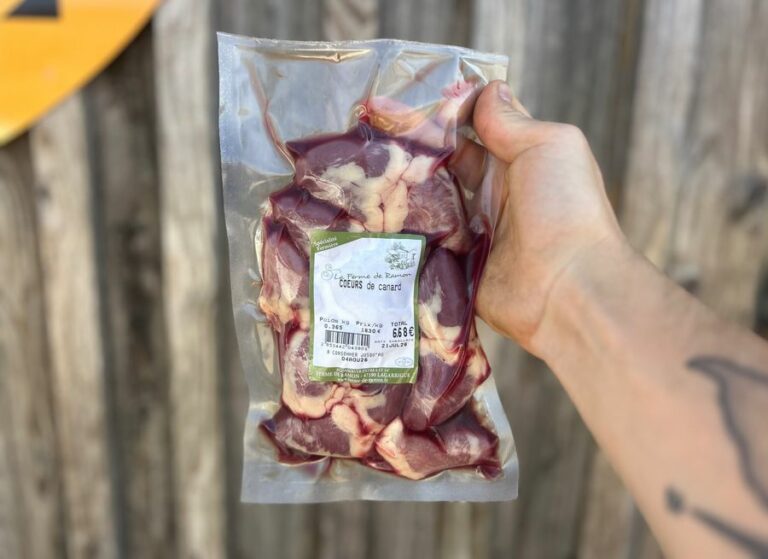 Cœurs de canard - Viande frais - Jardins de Garonne
