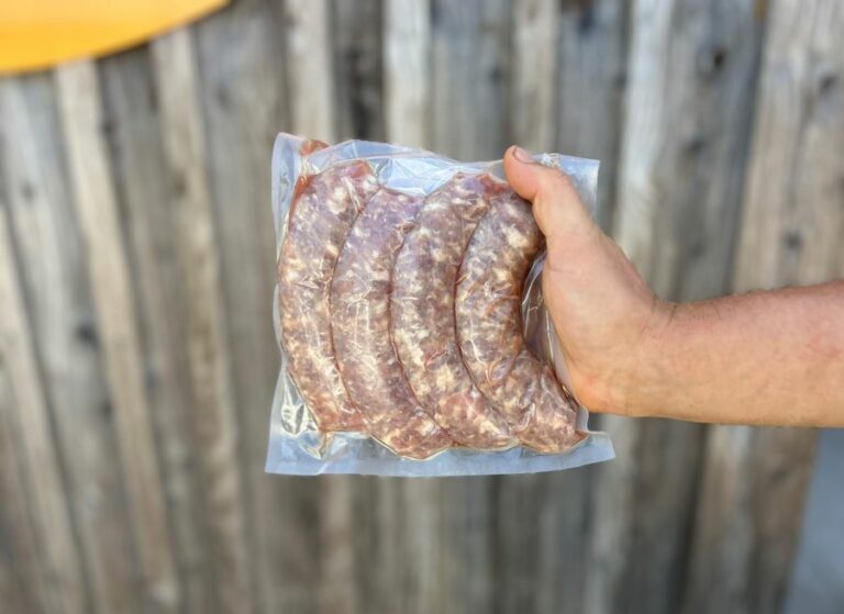 Saucisse de porc par 4 unités - Viande frais - Jardins de Garonne