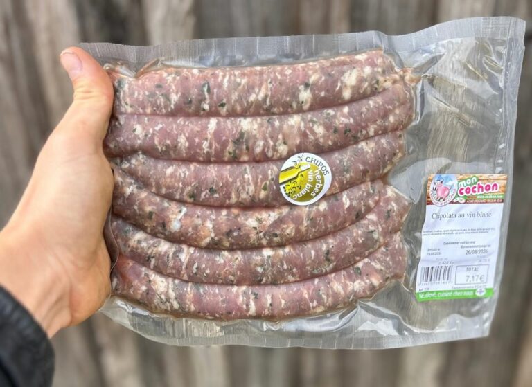Chipolata au vin blanc - Viande frais - Jardins de Garonne