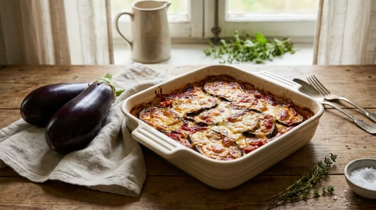 Gratin d'aubergines à la tomate