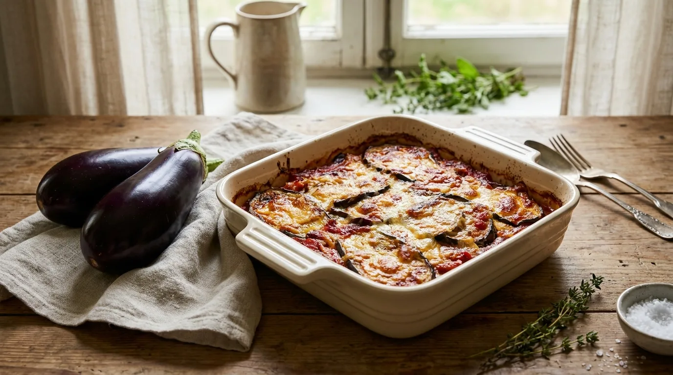 Gratin d'aubergines à la tomate