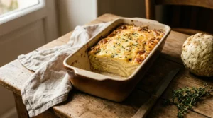 Gratin de céleri-rave au gruyère