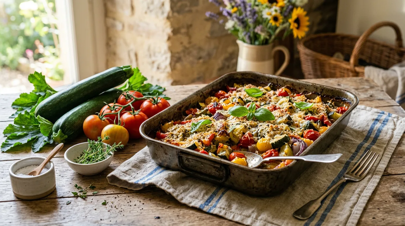 Gratin aux légumes d'été