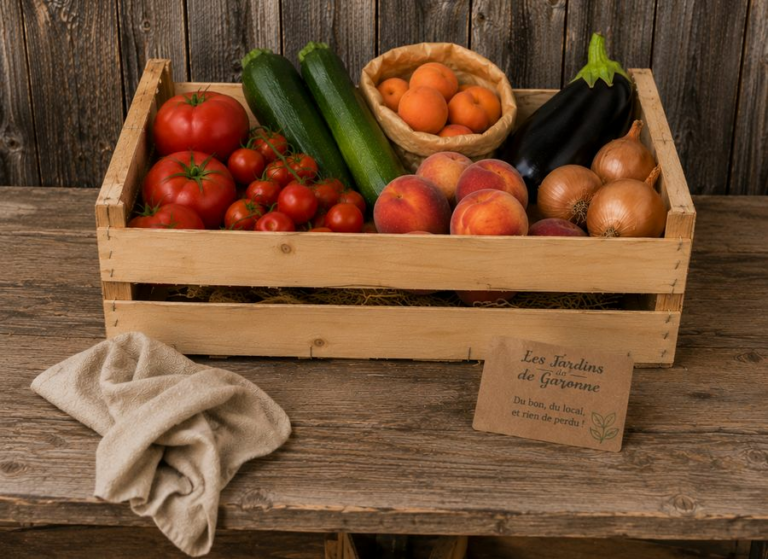Panier anti gaspi - Légumes frais - Jardins de Garonne