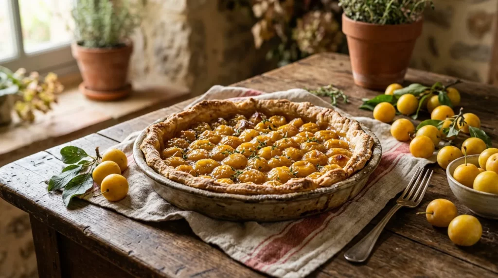 Tarte aux mirabelles
