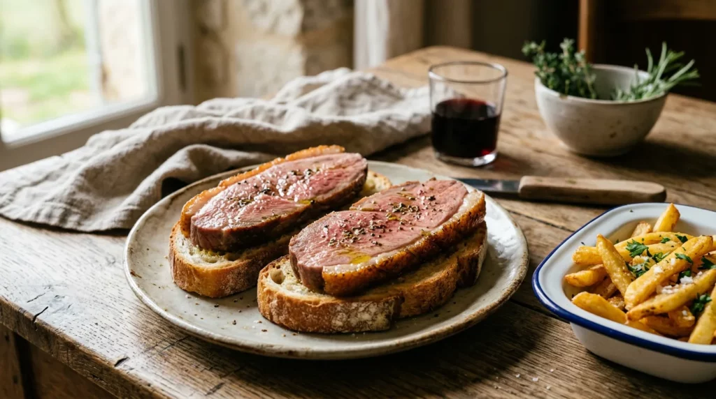 Magret de canard « Ginette » et frites