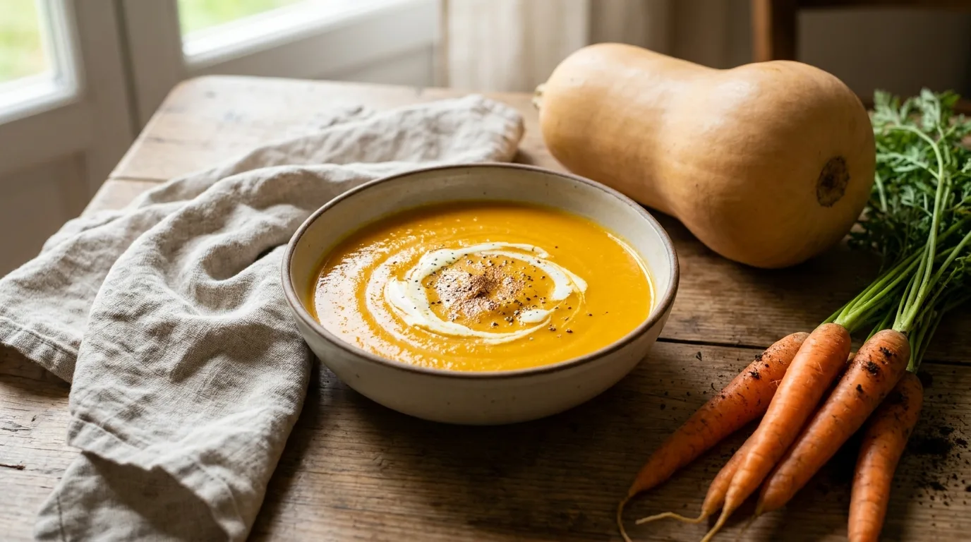 Velouté de courges et carottes
