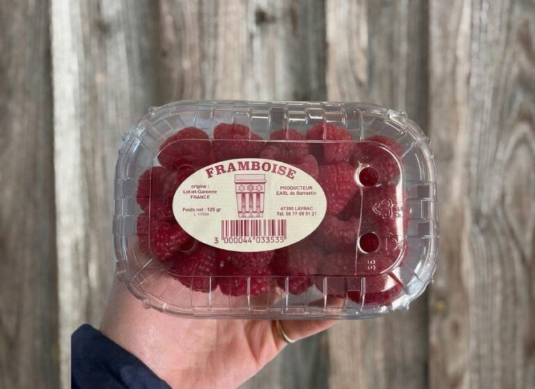 Framboises 125 g - Fruits frais - Jardins de Garonne