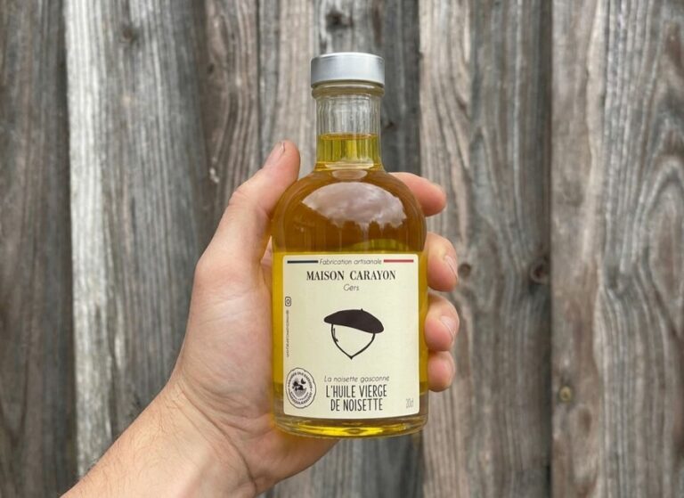 Huile vierge de noisette - Épicerie frais - Jardins de Garonne