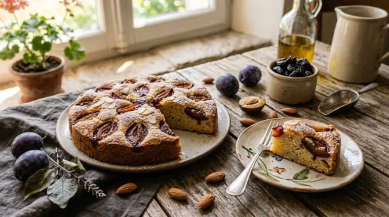 Moelleux aux prunes d'Ente et amandes